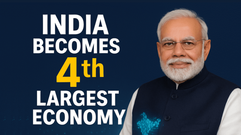 India Becomes 4th Largest Economy-Overtakes Japan: NITI Aayog CEO